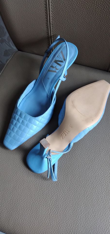 ZARA Elegante Sexy Sandale Stiletto blau Gr. 40 NEUw in Salzgitter