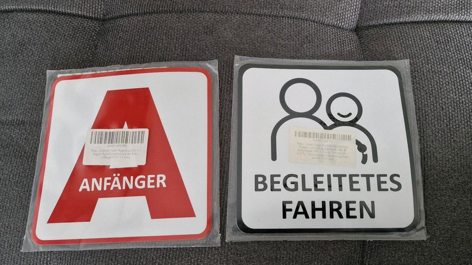 Magnetische Autoschilder -  BF17 "Anfänger/Begleitetes Fahren" in Kirchlinteln