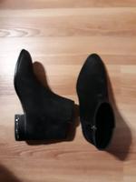 Neue Stiefeletten - tief schwarz - Ancleboots - Nubuk Echt Leder Berlin - Charlottenburg Vorschau