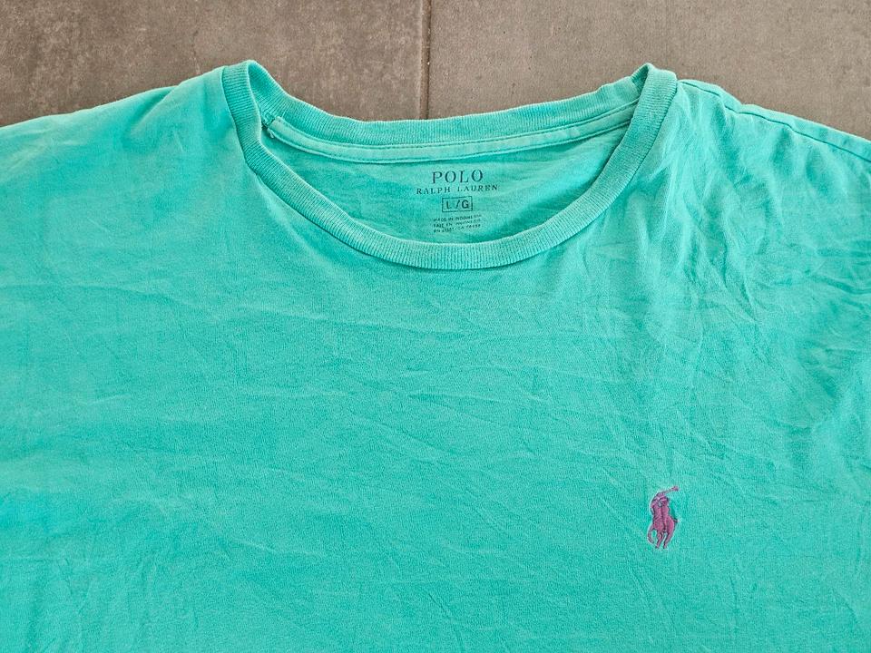 Polo Ralph Lauren T-Shirt in Größe L türkis - top Zustand - in Königswinter