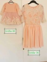 Mutter Tochter Kleid in rose, Partnerlook Bayern - Westendorf Vorschau