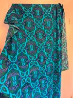 Vintage Stoff blau lila grün Hippie Jugendstil Rheinland-Pfalz - Simmertal Vorschau