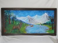 Sehr großes Ölgemälde. 180 x 90 x 20 cm. Baden-Württemberg - Mönchweiler Vorschau