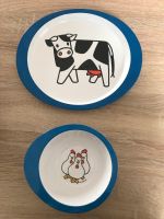 Baby Teller (Motiv Kuh) und Breischüssel (Motiv Huhn) von Mepal Baden-Württemberg - Unlingen Vorschau