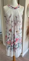JAKES Cocktail Sommer Kleid - weiß & bunte Blumen - Neckholder - Bayern - Bad Kissingen Vorschau