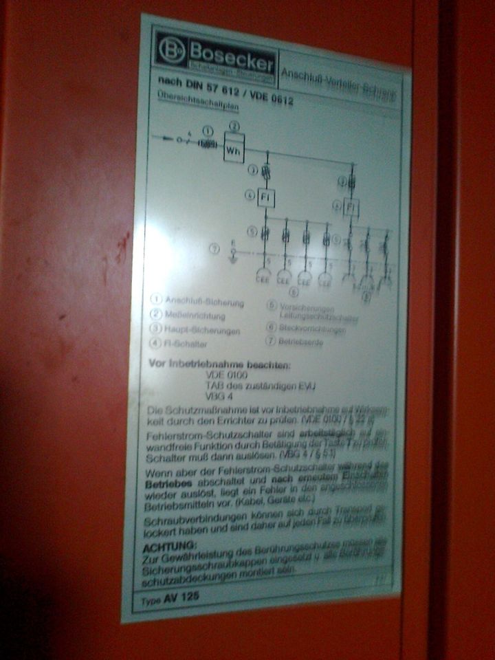 Anschluss-Verteiler-Schrank Bosecker Stromverteiler Baustrom Ansc in Geretsried