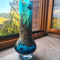 Vase Joska Kristall 70er Bodenmais mundgeblasen blau Hessen - Hessisch Lichtenau Vorschau