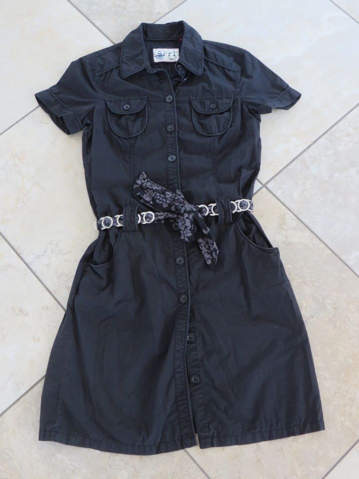 Esprit Hemdblusenkleid Kleid schwarz Gr. 38 in Bogen Niederbay