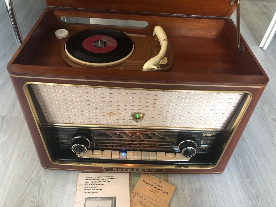 Graetz Phono-Super Potpourri 528 Plattenspieler und Bluethooth!!! in Berlin  - Neukölln | Radio & Receiver gebraucht kaufen | eBay Kleinanzeigen ist  jetzt Kleinanzeigen