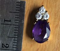 Anhänger 333 Gold gestempelt Amethyst ? Zirkonia Obervieland - Arsten Vorschau