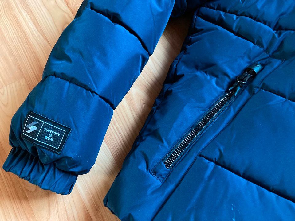 Superdry Herren Winterjacke - Größe XXL - Blau - w.NEU in Brake (Unterweser)