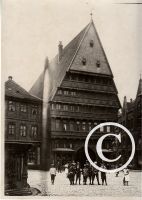 Altes Echt-Foto Hildesheim 1890 Marktplatz Knochenhaueramtshaus Niedersachsen - Braunschweig Vorschau