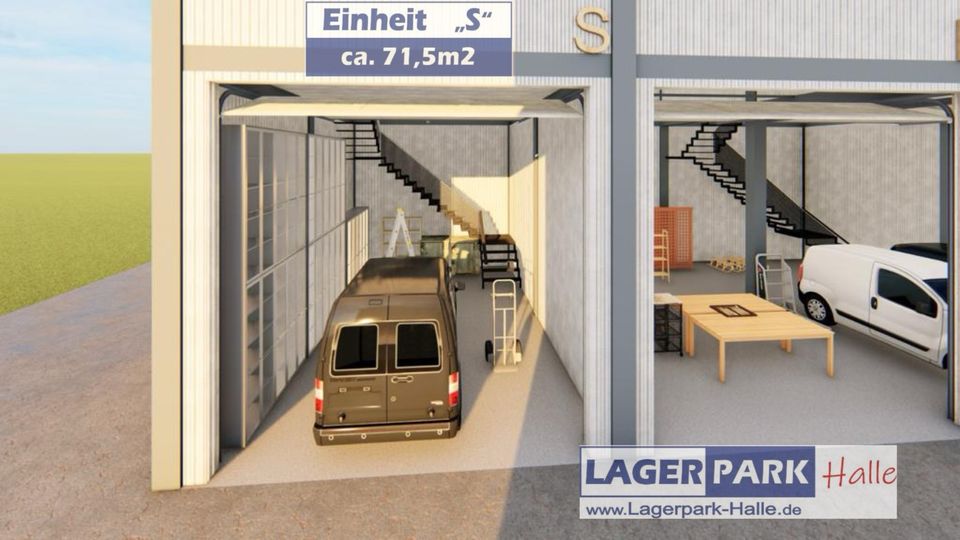 ✅ Massive Lagerhalle mit Büro - Lagerräume - Typ "S" Lagerflächen zu Vermieten - Großgarage - Lagerflächen in Halle