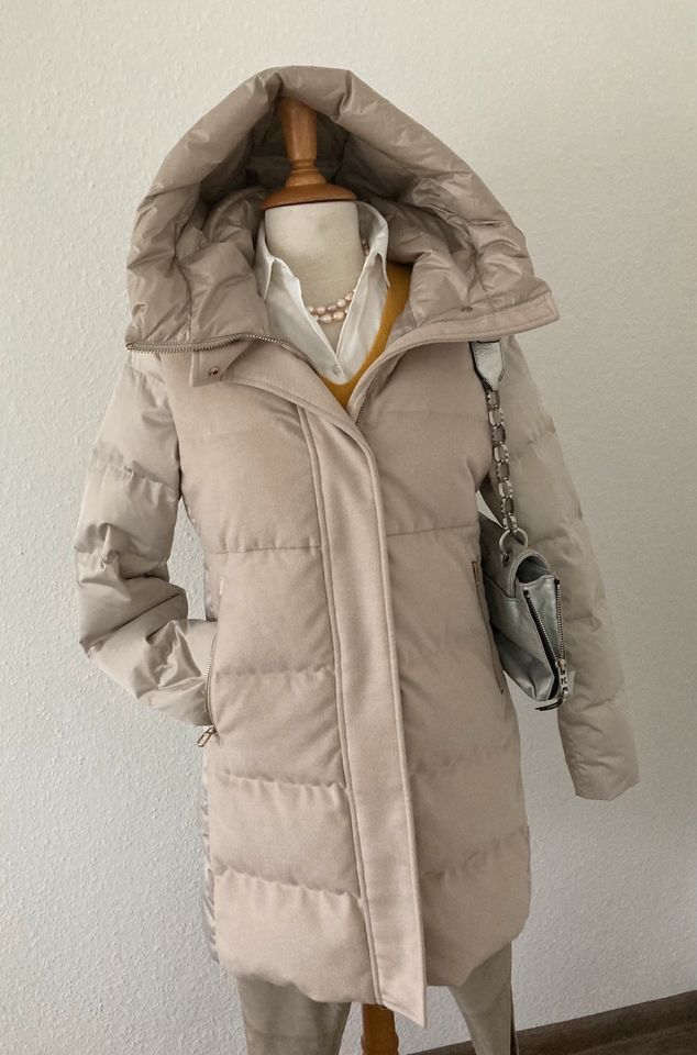 DUNO ❤️ LALEH Daunenparka & Weste beige DT 36 38 NEU NP 599,- in Hannover