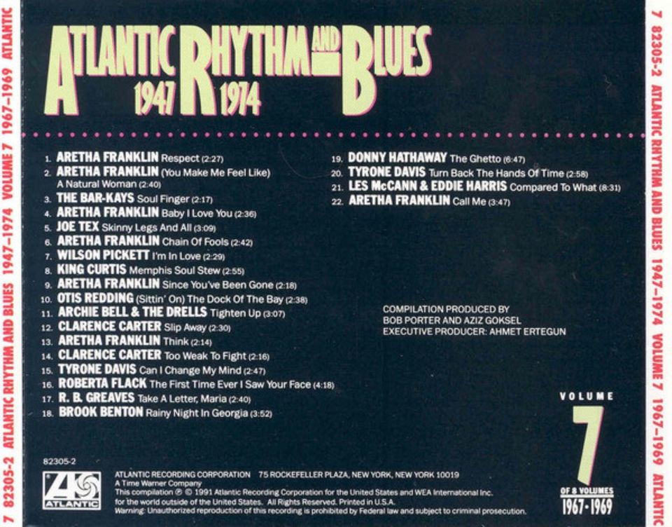 Atlantic Rhythm and Blues 1947-1974  8 CD-Box im LP-Format in Bremen