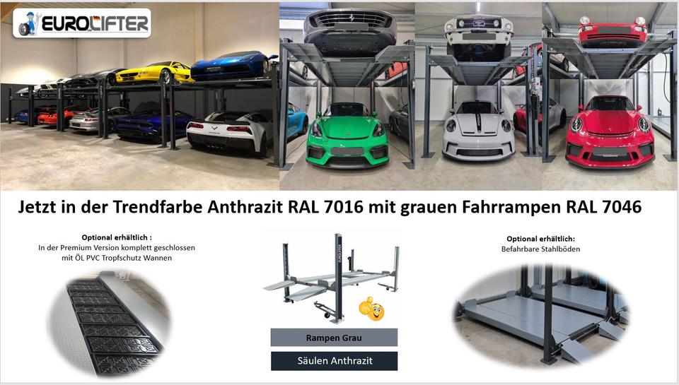 Parklift Doppelparker für 4 Fahrzeuge 4500kg  2200mm Hubhöhe in Ludwigsau