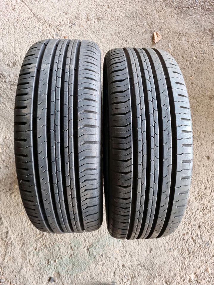 2x Sommerreifen 195/55 R16 (87H) Continental ContiEcoContact 5 in Euskirchen