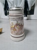 Schultheis Pilsener Keramik Bierkrug mit Zinndeckel Rheinland-Pfalz - Wölmersen Vorschau