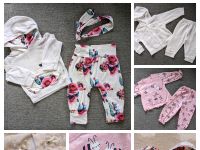 Tolle Sets für Mädchen 68 74 Blumen rosa Taufe Shirt Hose Sommer Bayern - Waldbüttelbrunn Vorschau