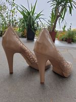 Pumps Gr 41 hellbraun 10cm Italien High Heels Leder Bayern - Ingolstadt Vorschau