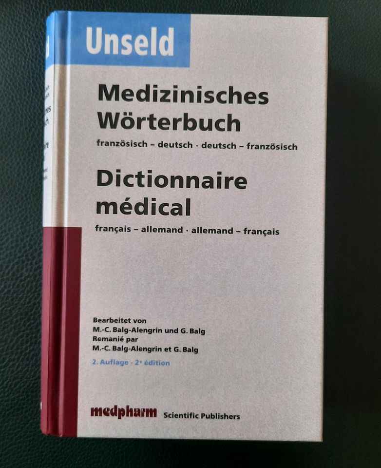 MEDIZINISCHES WÖRTERBUCH franz-deutsch, deutsch-französisch in Tutzing