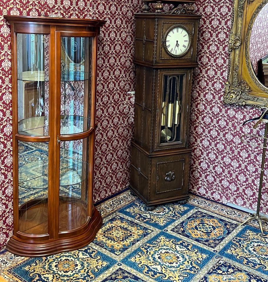 Barock Vitrine Stilmöbel Nussbaum Biedermeier Sammlervitrine Vint in Leipzig