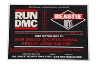 Poster BEASTIE BOYS & RUN DMC Konzert Plakat SAN DIEGO 1987 Brandenburg - Ahrensfelde Vorschau