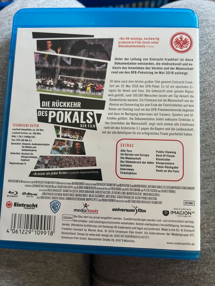 Eintracht Frankfurt Bluray Rückkehr des Pokals Film in Hamburg