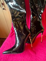 Sexy Overknee-Stiefel Damen, Gr. 39, Lack, Stiletto Baden-Württemberg - Neuenbürg Vorschau