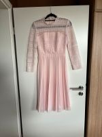Damen Sommer Kleid rosa spitze chi chi UK8 S XS Plissee West - Nied Vorschau