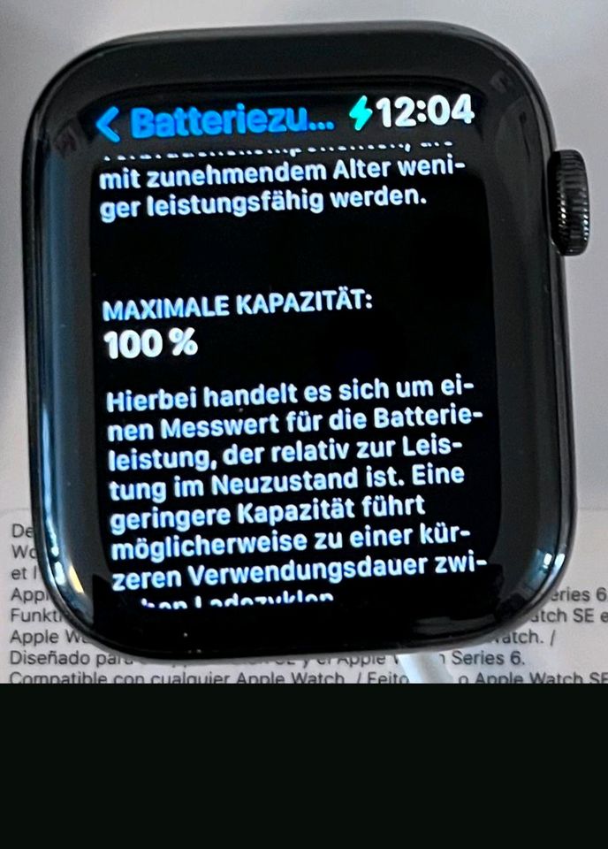 SmartWatch Apple Watch Serie 6 Edelstahl 44mm Cellular Zubehör in Kirchdorf an der Iller