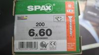 4 x SPAX 6x60mm Schrauben Senkkopf  T30, 200St NEU Brandenburg - Falkenhagen (Mark) Vorschau