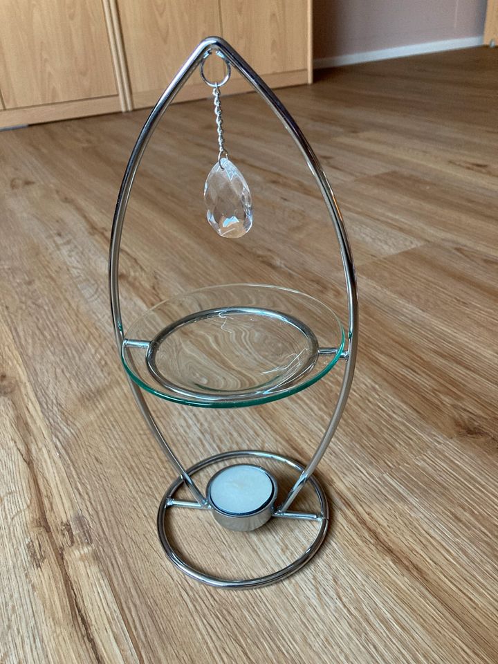 Duftlampe - Mit Glaskristall - Teelichthalter in Stendal