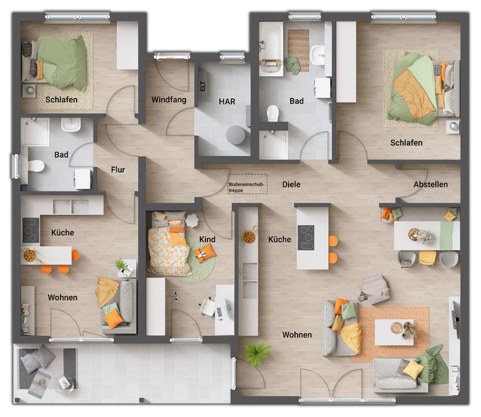 °°°Winkelbungalow mit Einliegerwohnung - 1 Haus, 2 Wohnung - 1 Grundstück°°° in Magdeburg