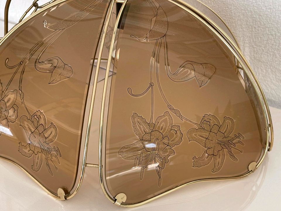 Wohnzimmerlampe aus Glas Durchmesser 50 cm in Laupheim