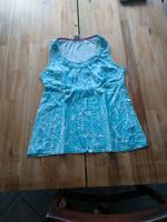 Boden Damen Shirt top 38 UK 12 weiß türkis ärmellos Niedersachsen - Sehnde Vorschau