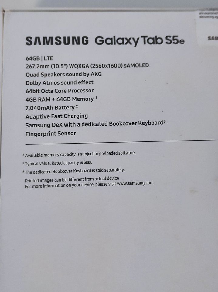 Samsung Galaxy Tab S5e 64GB LTE in Erding
