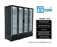 Kühlschrank, Getränkekühlschrank, 4 Glastüren, 4-türig, Gewerbe Wandkühlregal, Kühlgerät, Gastronomie, Kiosk, Supermarkt,  Getränkemarkt, Späti, Kioskeinrichtung, Tankstelle, Ladenausstattung Nordrhein-Westfalen - Herne Vorschau