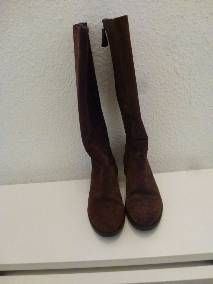 Stiefel, Damen, Strenesse, braun, Veloursleder, Gr. 37 in Lingenfeld