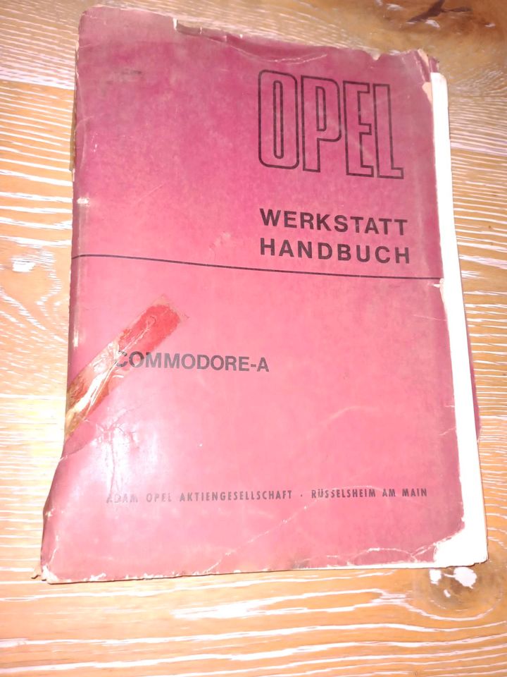 Werkstatt Handbuch Commodore A + GS März 1967 in Freinsheim