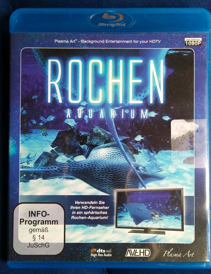 Rochen-Aquarium, Background Entertainment,  blu-ray disc in Tangstedt 