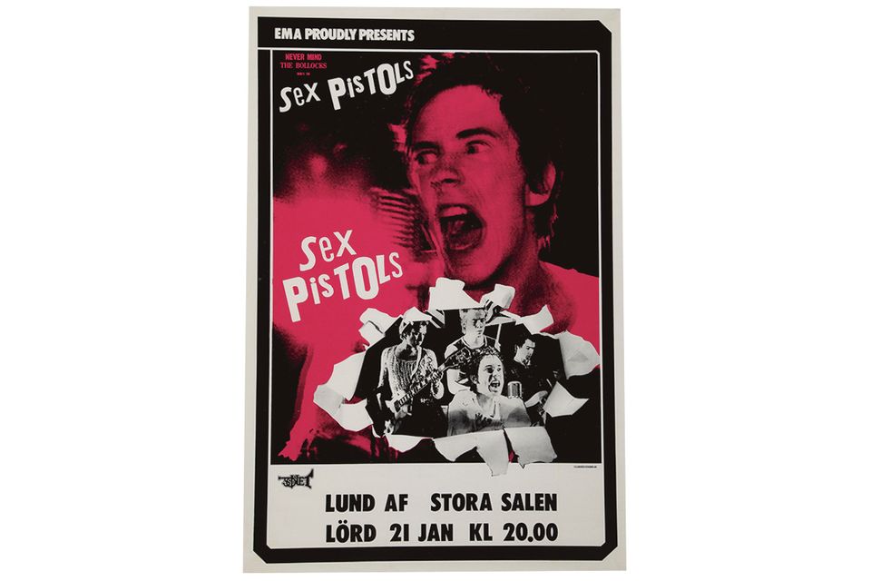 POSTER SEX PISTOLS LIVE KONZERT PLAKAT STOCKHOLM 1978 punk in Oranienburg