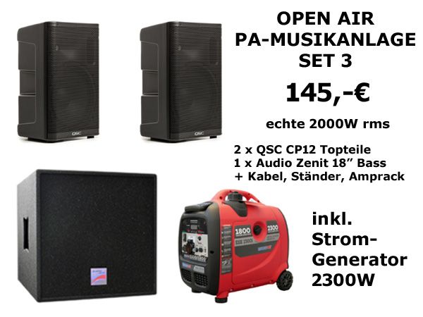 Verleih: Audio Zenit /// JBL /// QSC ///  PA-Anlagen, Musikanlagen, Soundboks; Aktivboxen, Musikboxen, PA-System, Beschallungsanlage, PartyBoxen, Powerstation, Veranstaltungstechnik /// MIETEN  RENTAL in Berlin