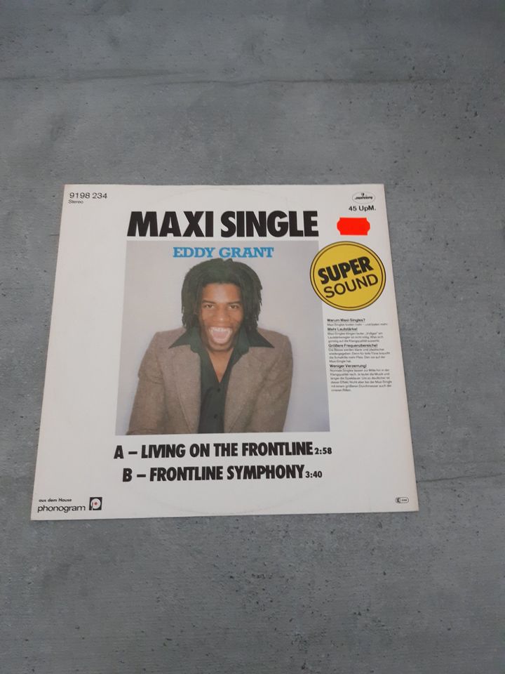 Maxi Single gebraucht   EDDY GRANT: LIVING ON THE FRONTLINE in Essen