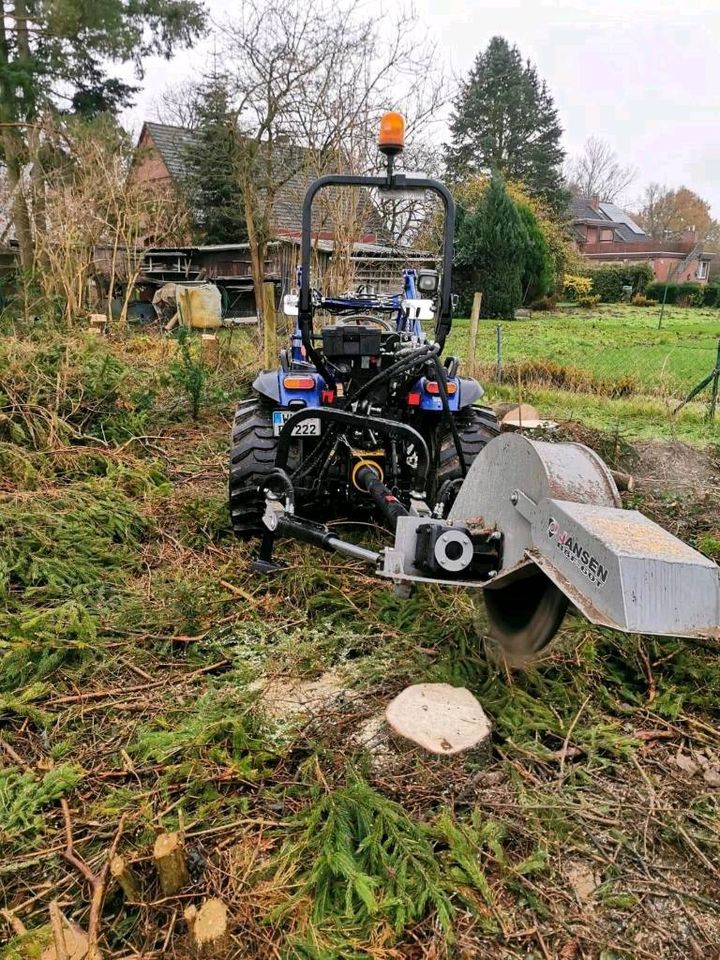 Wurzelfräs arbeiten / Stubbenfräsarbeiten / Häckselarbeiten in Tespe