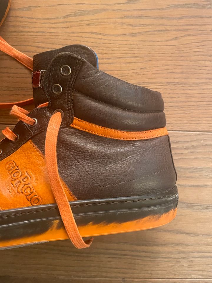 Herren Stiefel im Retro/ Vintage Look❣️Orange/Braun • Gr.43 in Wismar