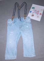 Neu u. ungetragene Jeans mit Hosenträgern von H&M Gr. 74 Dithmarschen - Lunden Vorschau