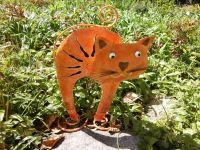 Katze Kater Katzen Metall Figur Skulptur Katzenfigur rot orange Bayern - Mauern Vorschau