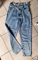 Damen Jeans modern fit, Mom, hellblau, Amisu, mit Gürtel, Gr. 38 Bayern - Würzburg Vorschau