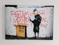 Kunstdruck Banksy Ikea 50x70cm Leinwand auf 2cm Holzrahmen Saarland - Riegelsberg Vorschau
